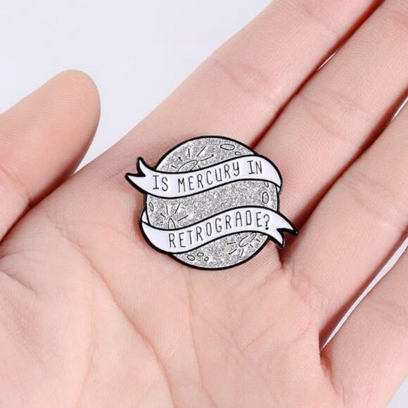 Is Mercury in Retrograde? Pin or Brooch - Picture 4 of 6